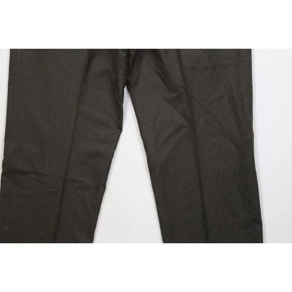 Vintage 90s Streetwear Mens 34x30 Distressed Wool Knit Wide Leg Chino Pants